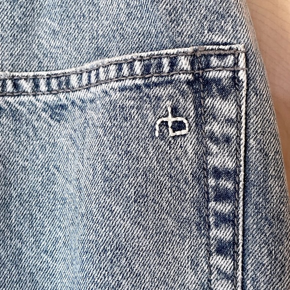 RAG & BONE Clara High Rise Denim Midi Skirt Sz 31 / 10 | 5-Pocket Classic - Picture 6 of 16